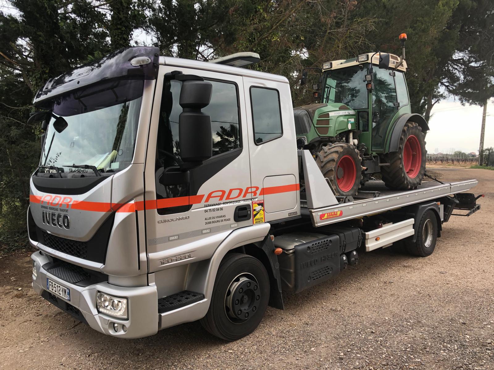 Transport tracteur ADR
